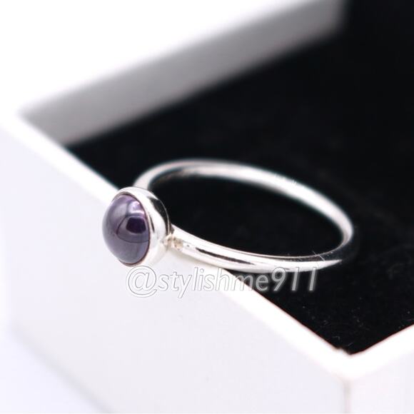 Authentic Pandora Small Poetic Droplet Ring - 190983ACZ - Picture 13 of 14